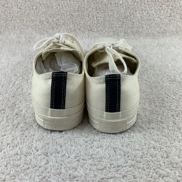 Converse Comme Des Garcons Play White Canvas Mens 11 / Womens 13 - Picture 4 of 7